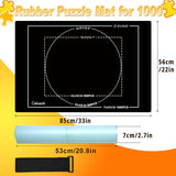 Rubber Jigsaw Puzzle Mat 1000 Pieces | 20" x 27"Puzzle Mats Roll Up | Jigsaw Puzzle Mats for Adult Puzzles Storage and Saver | Work with Puzzle Board and Puzzle Table Celawork