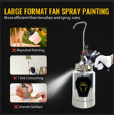 Spray Paint Pressure Pot Tank,2L Paint Sprayer for House Painting,2mm Nozzle Pressure Pot Spray Gun,10FT Air & Fluid Hose,Air Pressure Paint Pressure Pot Architecture Construction Automotive,45PSI Max YESMRO