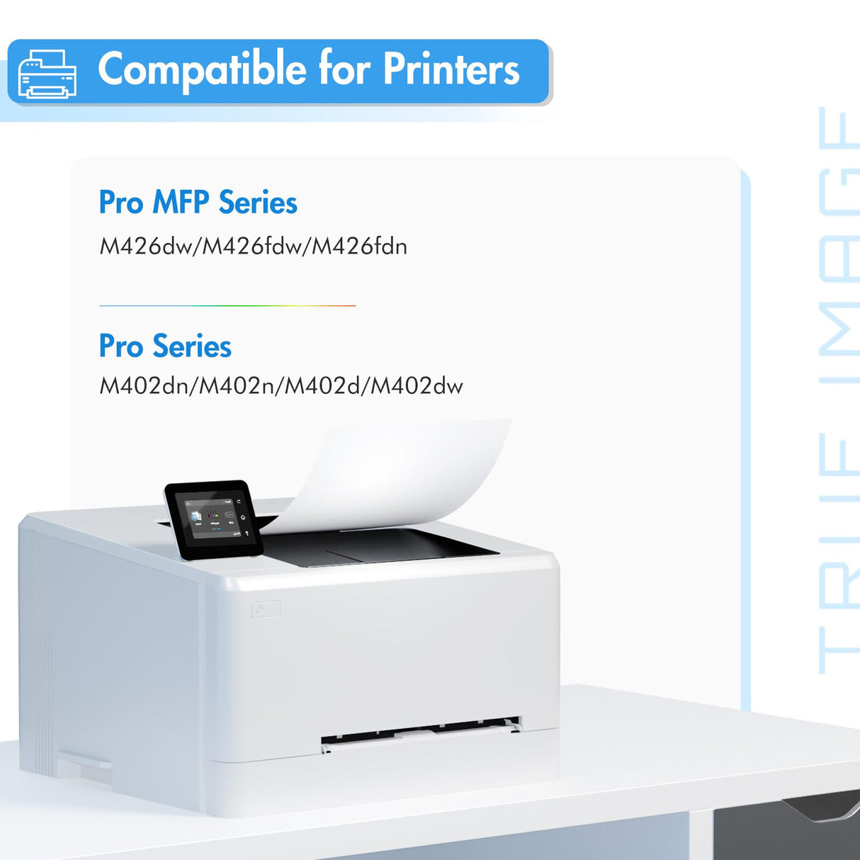 26A Toner Cartridge for HP Printer CF226A M426fdw Compatible for HP 26A Black Laserjet Toner Cartridge 26X CF226X M402n MFP M426fdw M402dn M402 M402dw M402dne M426fdn M426 M426dw Printer Ink 2 Pack TRUE IMAGE