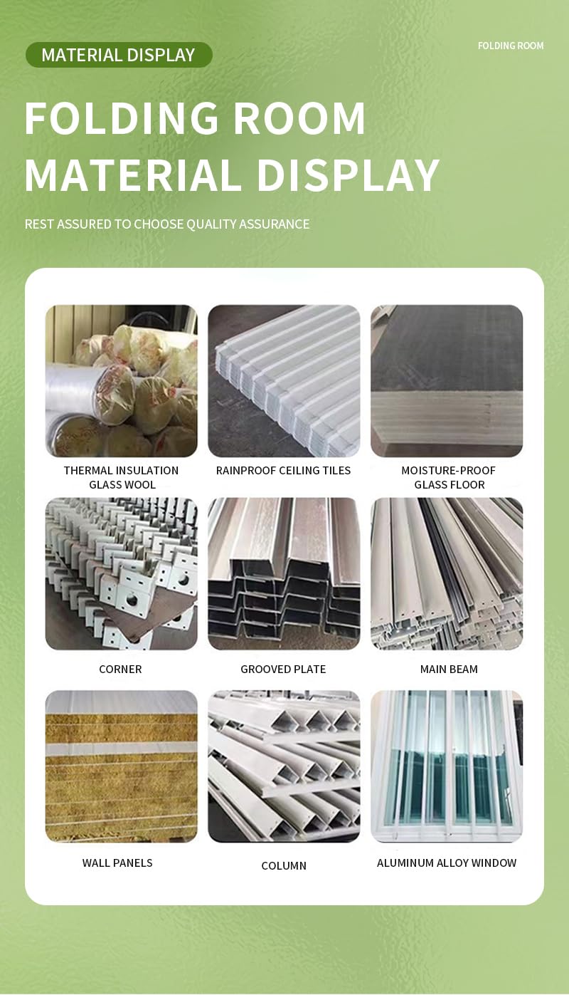 Prefab Tiny Homes for Sale to Live in, Quick Expandable Prefab Home 20ft/40ft Sets Up in 30 Mins with Bedroom, Kitchen & Living Room Weather Resistant Steel Frame Customizable Instant Dwelling Generic