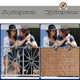 Reed Fencing Rolls for Balcony, Brown Bamboo Fence Reed Privacy Screen 1.6' 2' 3' 4' 5' 6' High Outdoor Patio Balcony Backyard Railing (Size : 3'H x16'L) YPINKZ