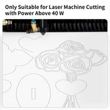 PYD Life 8 Pack Unfinished Wood Sublimation Plywood Board for Crafts,11.8" x 11.8",1/5" Thick(5 mm) White Wood Sheets Blanks Double-Sided Printable for Laser Cutting Machine 40 W PYD Life