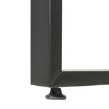 HOMCOM 86.5 Inch Two Person Desk Double Computer Table Writing Desk with Open Shelves Long Storage Workstation for Home Office Gray HOMCOM