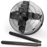 3 inch Mini Wood Lathe Chuck,4-jaw Self-Centering Lathe Chucks for Woodturning with 1 x 8TPI Thread,for Woodworking Lathe Tools HAowosi