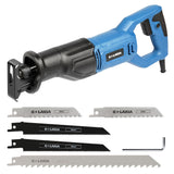G LAXIA Reciprocating Saw, 6Amp 2800RPM Variable Speed Reciprocating Saw with 4/5"(20mm) Stroke Length, 3Pcs Blades for Wood, Soft Metal, PVC Pipe Cutting G LAXIA