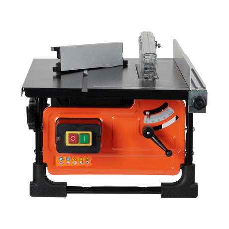 GarveeTech Table Saw for Jobsite, 8-Inch 6.7-Amp Copper Motor, Cutting Speed Up to 3576RPM, 24T Blade,Compact Portable Table Saw Kit With Sliding Miter Gauge, for Diy Woodworking, Orange GarveeTech