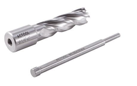 ACTOOL 5/8" Diameter × 2" Depth of Cut HSS ANNULAR Cutter with 3/4'' Weldon Shank ACTOOL