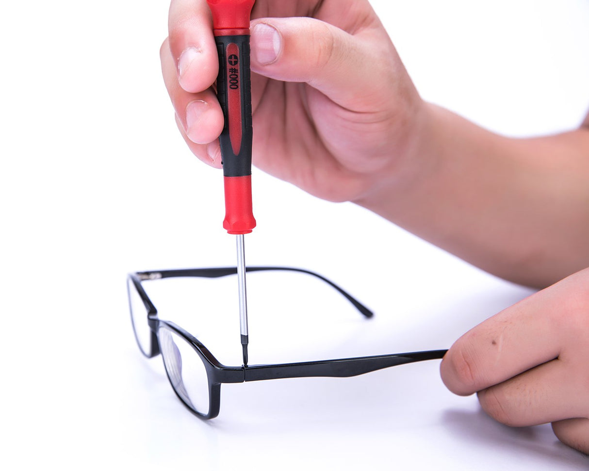 EFFICERE 9-Piece Precision Screwdriver Set | Phillips #0, #00, #000 | Flat 1.5mm, 2.0mm, 2.5mm | Torx T5, T6, T7 | Durable Chrome Vanadium Steel Shaft, Magnetic Tip, Ergonomic Grip, and Swivel End Cap EFFICERE