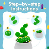 Air Dry Clay for Kids - 12 Plants DIY Modeling Clay Kit with Sculpting Tools & STEM Tutorials - Ultra Light, Soft, Safe - Back to School Classroom Supplies, Home Party, Birthday Gifts for Ages 3-12+ DMTXCRP