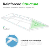 Quictent 10x30 Party Tent Gazebo Wedding Canopy Tent for Parties BBQ Shelter Pavilion with Removable Sidewalls & Elegant Church Quictent