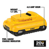 DEWALT 20V MAX 4 Ah Lithium Ion Battery (DCB240) DEWALT