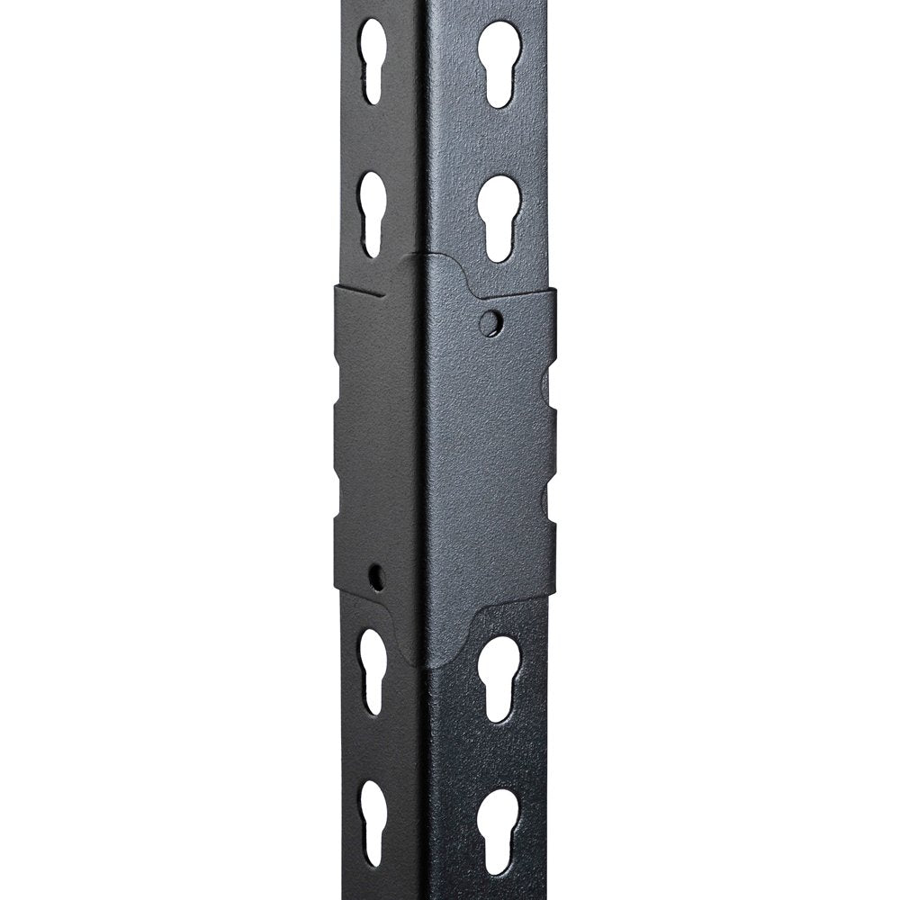 Edsal UR-364BLK Black Steel Industrial Shelving, 4 Adjustable Shelves, 3200 lb. Capacity, 60" Height x 36" Width x 18" Depth EDSAL