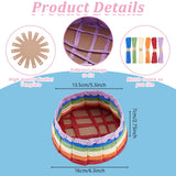 FREEBLOSS 9 Set Basket Making Kit Creative Raffia Basket with Instruction Easter Basket Making Kit Basket Weaving Supplies for Adults Creative Woven Bowl Kits for Easter Activities 12 * 12'' Template FREEBLOSS