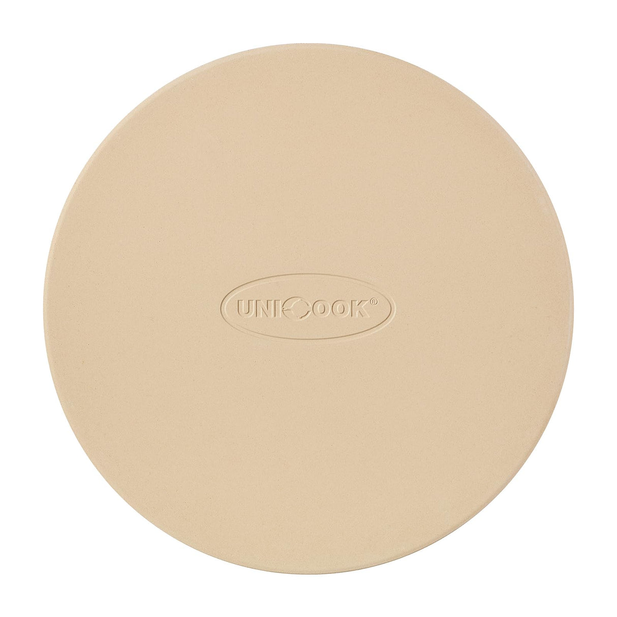 Unicook Round Pizza Stone 12 Inch, Baking Stone for Oven and Grill, Cordierite Cooking Oven Stone, Thermal Shock Resistant Pizza Pan for Pizza, Bread, Including Dough Scraper Unicook
