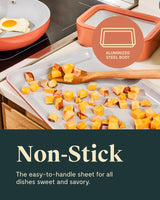 Caraway Non-Stick Ceramic Baking Sheet - Naturally Slick Ceramic Coating - Non-Toxic, PTFE & PFOA Free - Perfect for Baking, Roasting, and More - Medium (15" x 10") - Gray Caraway