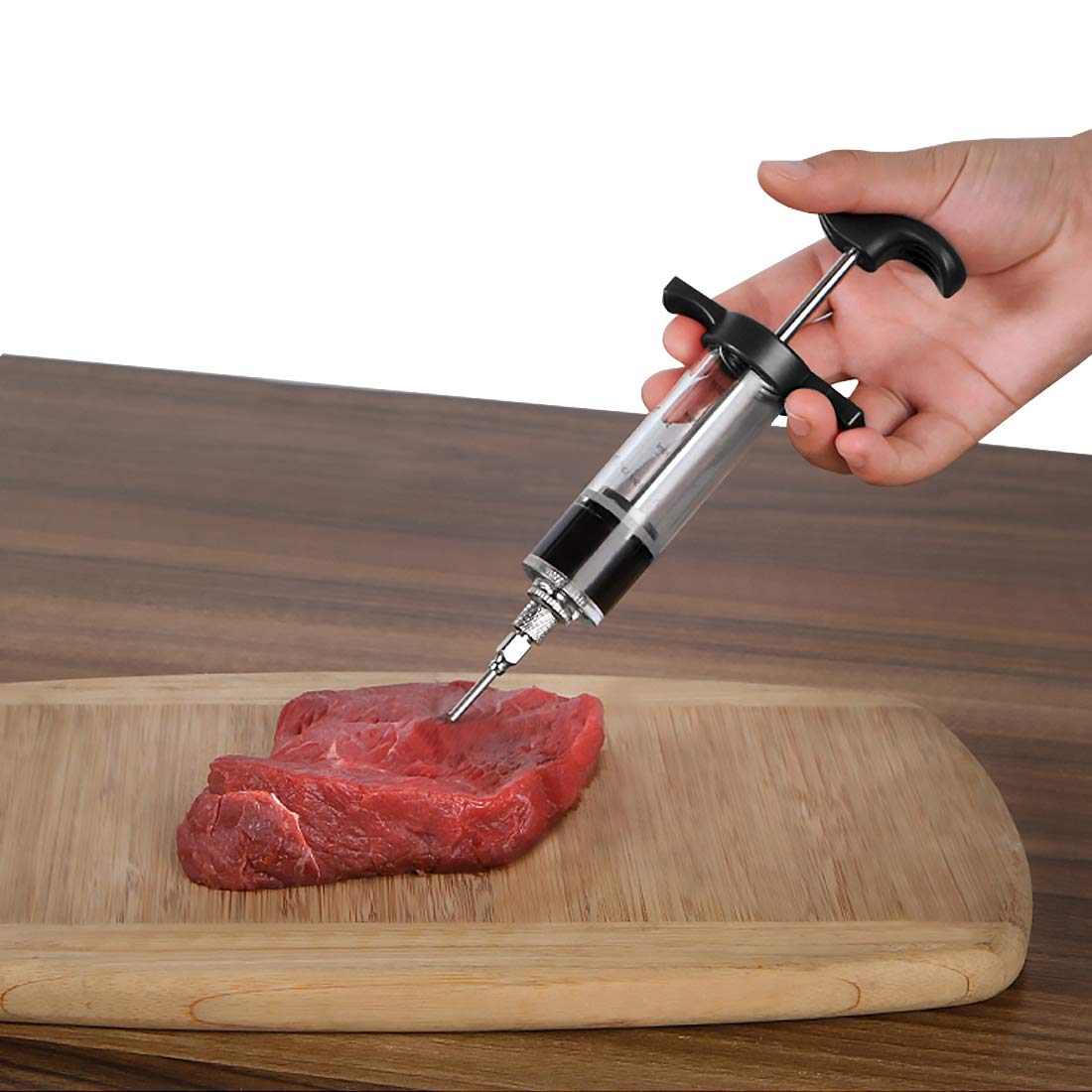 Andux 30ml Meat Injector Kitchen Marinade Syringe with Stainless Steel Needle 09-ZSQ-001 (Black) Andux
