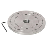 VINWOX 6" Wood Lathe Steel Faceplate, 1”x8TPI Spindle Thread Woodworking Machine Chuck Face Plate VINWOX