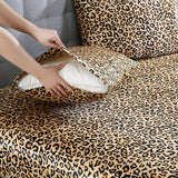 Beatrice Home Fashions 100% Luxury Satin Polyester Sheet Set, Full, Leopard Beatrice Home Fashions