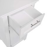 RiverRidge 06-037 Somerset Single Door Floor Storage Cabinet, White RiverRidge
