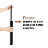 Yaheetech Round Pub Table Height Adjustable with 360 Swivel MDF Tabletop for Dining Bistro Cafe Home Bar, Rustic Brown Yaheetech