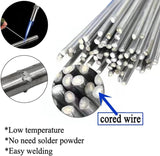50 Pieces Flux Core Aluminum Rods Low Temperature Easy Melt Aluminum Welding Rods Welding Sticks AZB