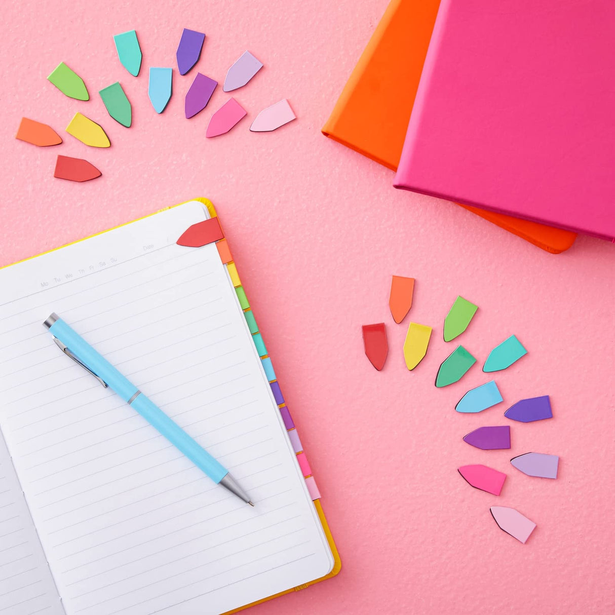 Bright Creations 72 Pack Rainbow Arrow Magnetic Bookmarks - Bulk Mini Magnet Page Clip Markers for Reading - 12 Colors (1 x 0.5 in) - Magnetic Page Markers - Arrow Shaped Magnetic Bookmarks Bright Creations