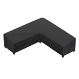 iBirdie Outdoor Sectional Cover fit 100 x 100 inch, 98 x 98, 96 x 96 L-Shaped Patio Sofa Waterproof Weatherproof 600D Heavy Duty Garden Furniture Cover for Outside L Shape Couch iBirdie