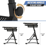 SFIHOME Drafting Table with Height Adjustable Wood Top, Drawing Table with Storage Drawers, Extendable Design, Art Desk Ideal for Drawing, Painting, Writing, Home Office, White SFIHOME