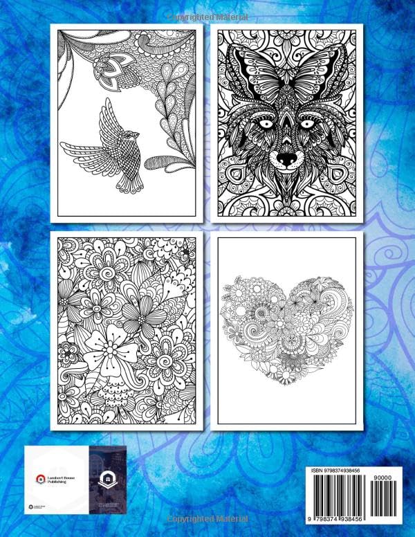Mindfullness Coloring Book: Mandalas and other images to help with ADHD, Anxiety, and Stress. Zen Meditation through coloring. WoodArtSupply