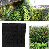 Ogrmar 36 Pockets Vertical Wall Garden Planter Plant Grow Bag for Flower Vegetable for Indoor/Outdoor (36 Pockets, Black) Ogrmar