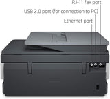 HP OfficeJet 8022e All-in-One Color Inkjet Wireless Printer Scanner Copier with 6-months Instant Ink Included Phone Computer Printers for Home Use Two-Sided Printing Scanning 1K7K6A (Renewed Premium) HP