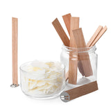 yueton 100 PCS Metal Wood Wick Clips,Candle Wick Base,Candle Wick Sustainer Tabs for Candle Making,Candle DIY yueton