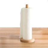 Yistao Wood Paper Towel Holder, Wooden Paper Towel Holder Countertop Standing Paper Towel Organizer Roll Dispenser for Kitchen Countertop & Dining Table Yistao
