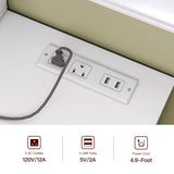 FIONESO Vanity Desk with Mirror & Lights, Makeup Vanity with 6 Drawers, 6 Open Shelves and Power Outlet, 48” Storage Makeup Vanity Desk with Stool Bench for Women, Girls, Bedroom, White FIONESO