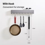 VEHHE Electric Lighter with 360° Flexible Neck, Flameless Windproof Long Candle Lighter with Led Battery Display, USB C Rechargeable Lighter with Hanging Hook for Gifts BBQ Fireworks (Black) VEHHE