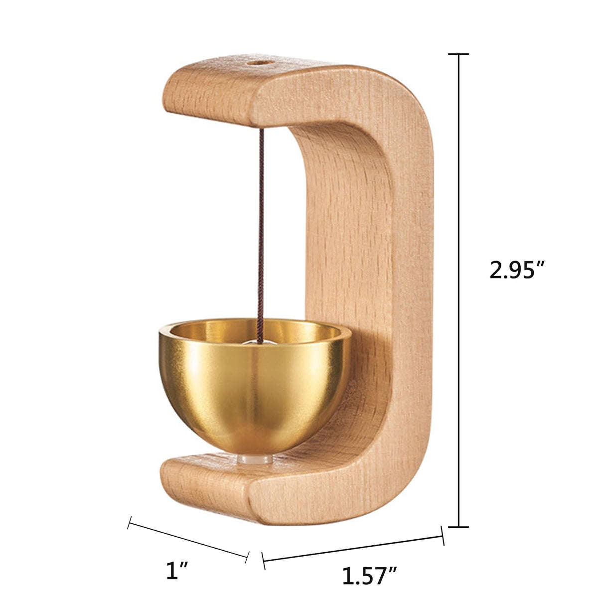 Artisan Shopkeepers Bell Doorbell for Door Opening, Magnetic Wood Wind Chime for Door Garden Restaurant Room DsoneJagr