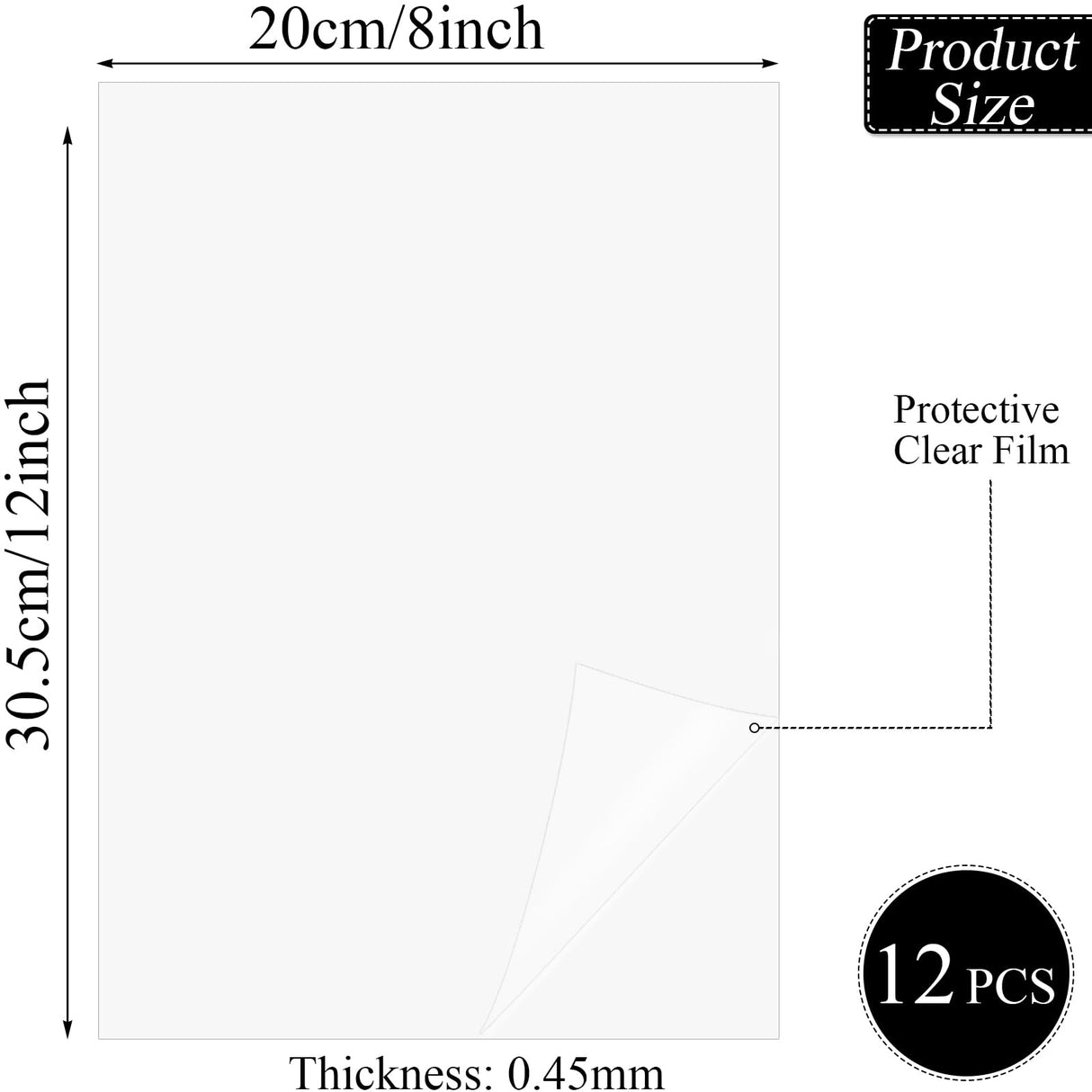 ArtCute 12 Pcs Sublimation Metal Photo Blanks Signs - 8''x12'' Aluminum Metal Signs Blank 0.45mm Thick Photo Sign Blank Poster Wall Photo Frame Metal Blanks Indoor Outdoor ArtCute