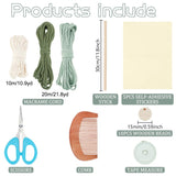 FREEBLOSS DIY Macrame Leaf Wall Hanging Beginners Macrame Kit Leaf Woven Tapestry Feather Wall Hanging DIY Macrame Kit for Adults Birthday Gift FREEBLOSS