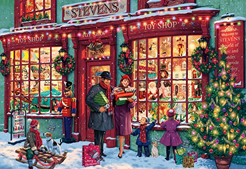 Buffalo Games - Christmas Toyshop - 2000 Piece Jigsaw Puzzle for Adults Challenging Puzzle Perfect for Game Nights - 2000 Piece Finished Size is 38.50 x 26.50 - WoodArtSupply