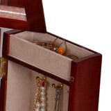 Mele & Co Harmony Personalized Wooden Musical Jewelry Box with Drawers/Custom Engraved Music Jewelry Organizer for Women, Girls Mele & Co.