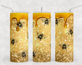 Bumble Bee Tumbler Sublimation Prints-Ready To Press Prints Bundle Generic