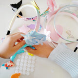 DIY Headband Making Kit for Girls Ages 5-12 | Create Your Own Hair Accessories with 6 Hair Bands 36 Accessories for Birthday Gift Creative Activity DIY Arts and Crafts Gifts Generic
