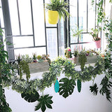 Supla Artificial Potted Succulents Plants Arrangement Fake Succulent Plants in Rectangular Wooden Pot Arrangement for Table Centerpiece Windowsill Greenery Decor Supla