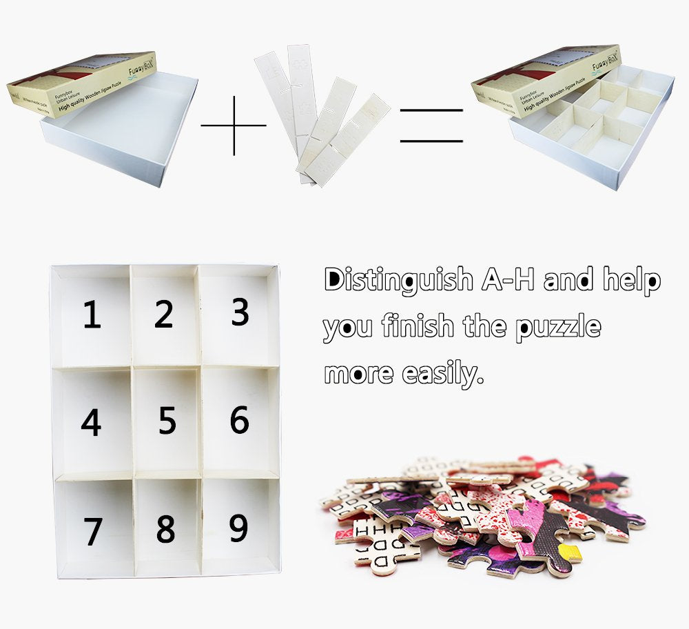 Funnybox Peony Flower-Celestial Beauty, The King of Flowers-Painting Wooden Jigsaw Puzzles for Teens and Family (1000 Piece) Funnybox