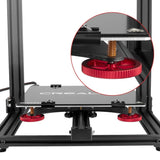 Official Creality Metal Leveling Nuts with 20mm Die Springs and 0.4mm Nozzles, Red Hand Twist Nuts Set for Ender 3/3 Pro/3 V2/3 Max, Ender 5/5 Plus/ 5 Pro, CR 10 Series 3D Printer Bed Creality