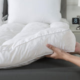 WhatsBedding 5 Inch Memory Foam Mattress Topper Full for Pressure Relief, 100% Cotton Cover, Comfort Supportive Pillow Top Mattress Topper, 2000GSM Fluffy Shredded Memory Foam Filled WhatsBedding