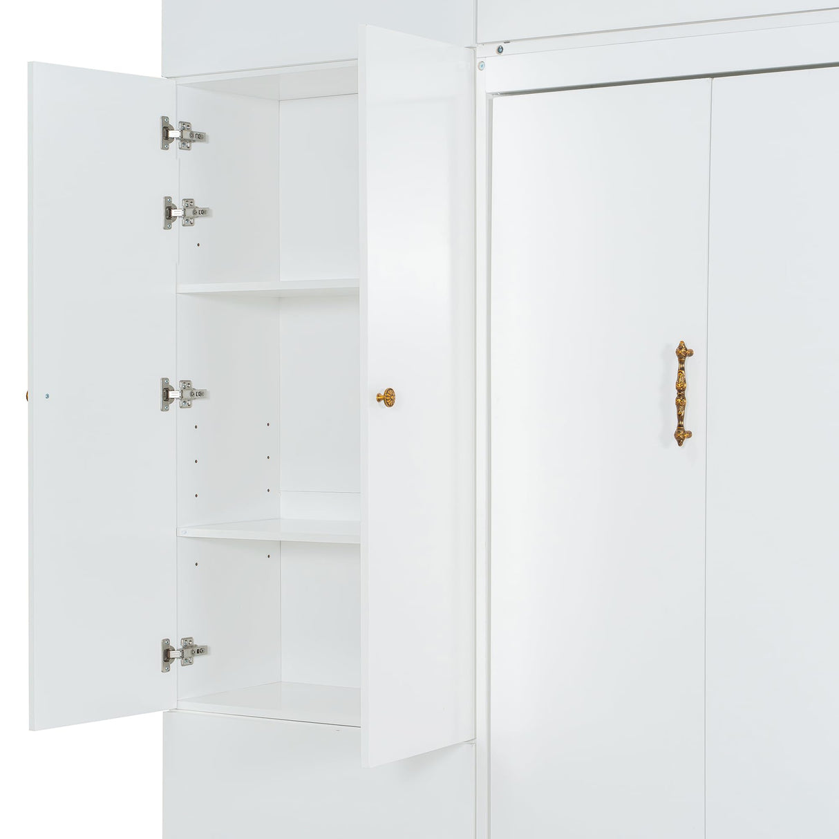 KLMM Queen Size Murphy Bed Wall Bed with Sofa and Shelves,for Apartments Studio Study Office Guest Room Use (Beige/S, Queen) KLMM