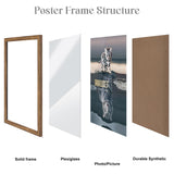 20x28 Frame Rustic Brown, Distressed 28x20 Picture Frame, Art Pic Hanging Poster Frame, 20 by 28 Gallery Family Concert Portrait Wall Photo Frame Anniversary/Birthday/Wedding/Thank you/Christmas Gift JDZIVTOP