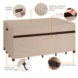 Patio Rectangular Table and Chair Set Cover 109''L Waterproof Outdoor Furniture Covers 600D Durable UV Resistant Windproof Large Lawn Patio Dining Oval Table and Chair Covers High Top Table Cover PATIOASIS