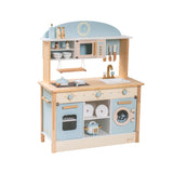 ROBUD Wooden Play Kitchen Set for Kids Toddlers, Toy Kitchen Gift for Boys Girls, Age 3+ ROBUD